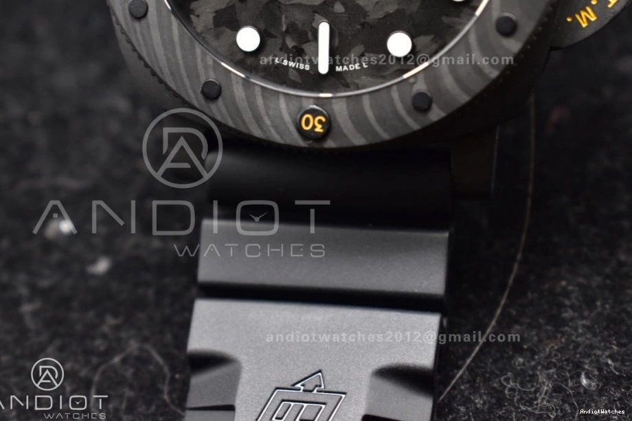 VSF Dial Carbotech Rubber Strap Edition Best 1:1 On 985 PAM1324 P Black Black WellDesigned 0308